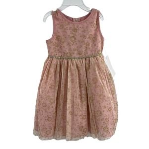 Rare Editions Baby Girls Pink‎ Sleeveless Fit + Flare Dress 18 Month New